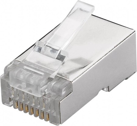 RJ45 8P8C CAT 6 Stíněný síťový konektor Goobay