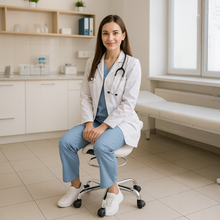 Ergonomiczny hoker regulowany SELLA 2 czarny