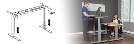 SPE-214AG USB electric desk stand