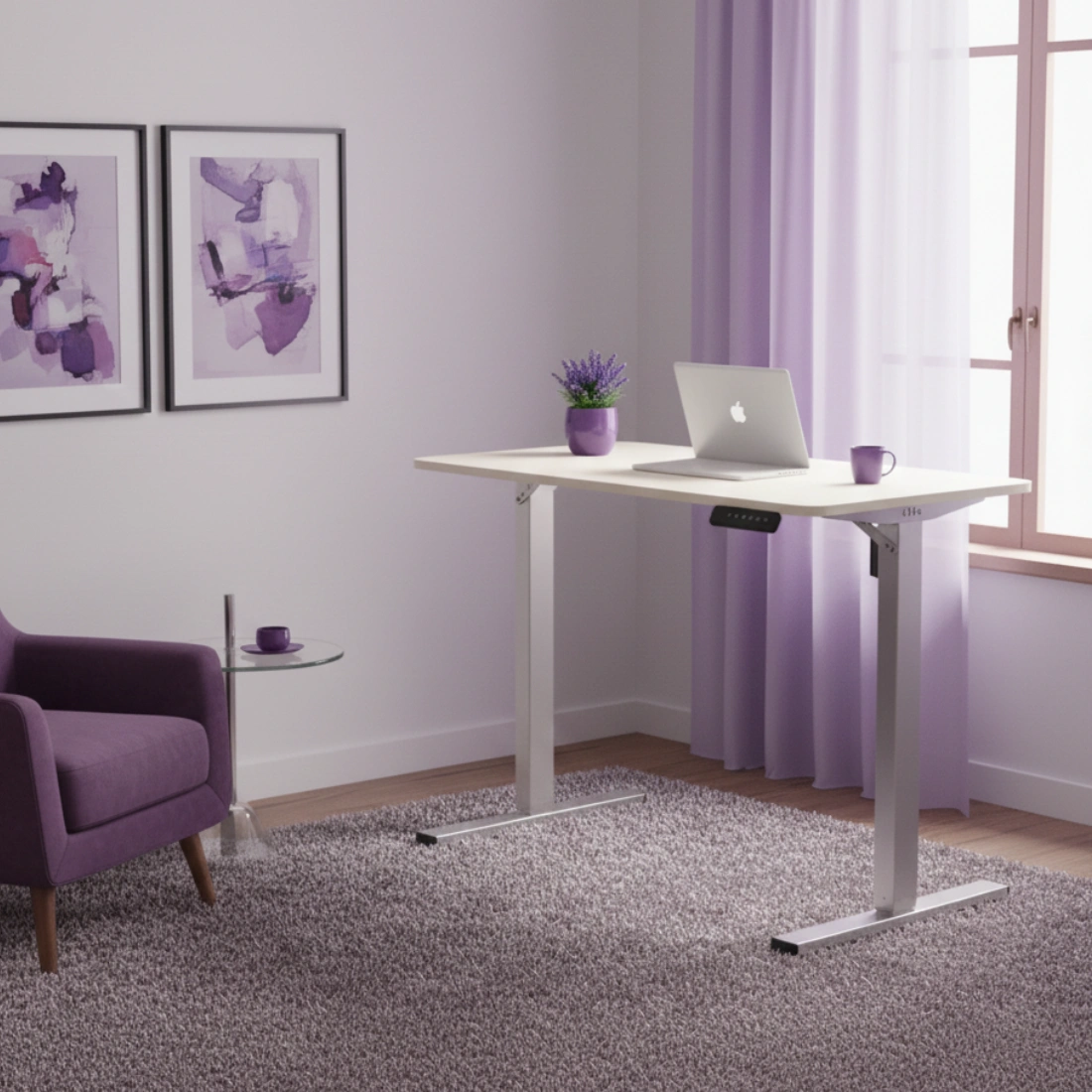 Stabilna konstrukcja biurka elektrycznego