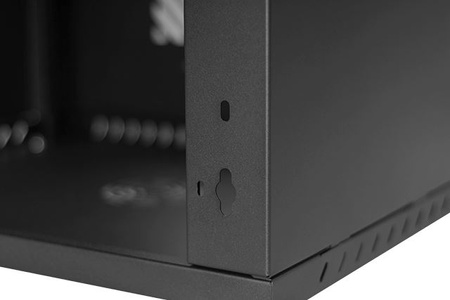 19'' RACK 12U 600x450mm SCHWARZ Glastür