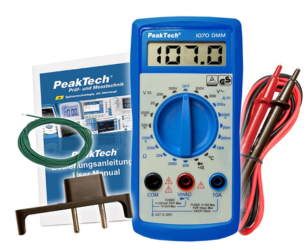 PeakTech 1070 Digitales 10A AC DC Multimeter