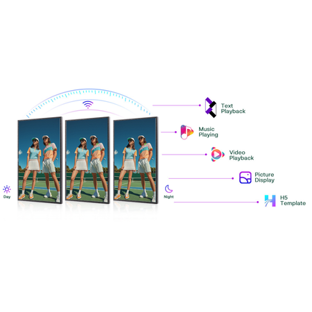 Monitor Digital Signage 4K IP66 1000 nitów Sylvox 43"