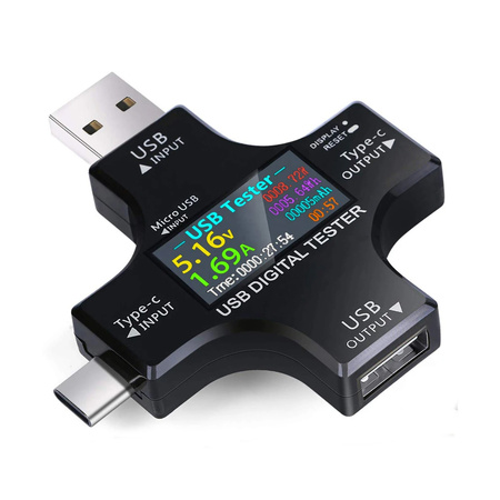 Multifunktionaler USB-C Micro USB-Tester SP-UT01