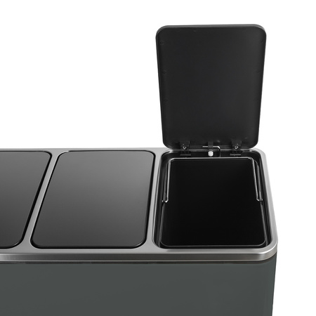 Funky Trash Can Gray Black Spacetronik Potrójny