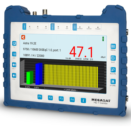 Megasat HD7 Combo DVB-T/T2/S/S2/C/C2/DAB+ Meter