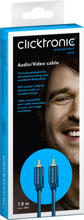 CLICKTRONIC Audio cable 1xRCA - 1xRCA Coaxial 05m