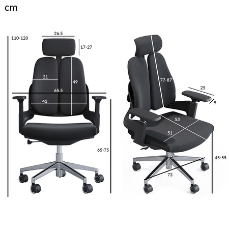 Barry Bürodrehstuhl Schwarz