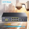 SWITCH PoE+ 10-port GS1010P 120W 1Gbps VLAN CCTV