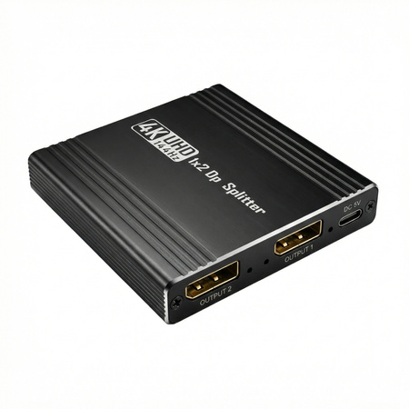 Rozgałęźnik DisplayPort 1x2 4K Spacetronik