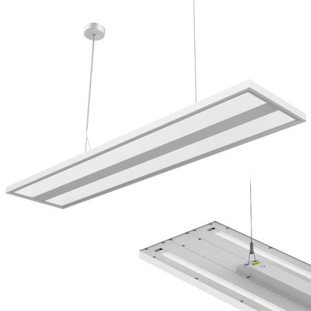 Lampa wisząca do biura LED GLOW D24 7200 lm Biała