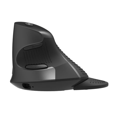 Ergonomická myš Delux M618G DB v čiernej bezprašnej farbe