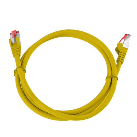Kabel RJ45 CAT 6 S/FTP AWG27 LSZH žlutý 1m