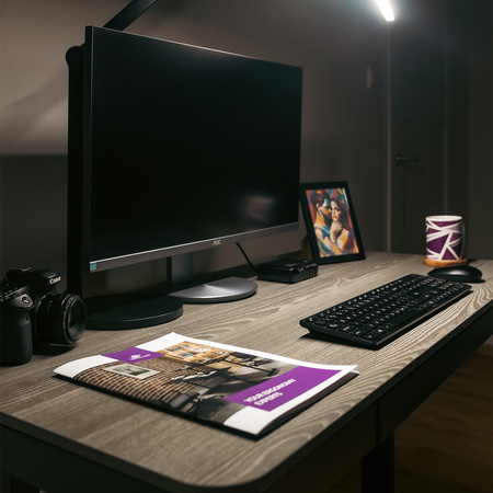 LED stolová lampa na kreslenie bez tieňov Glow D5