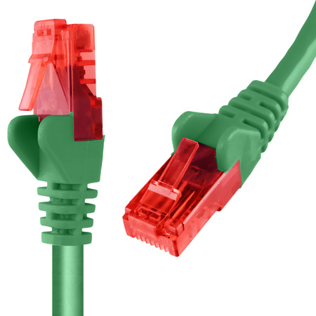 RJ45 CAT 6 U/UTP AWG24 zelený 20 m kábel