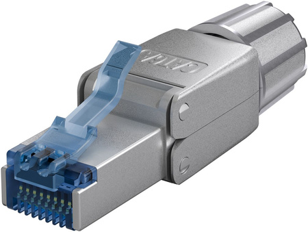 RJ45 8P8C CAT6A STP sieťový konektor s krútenou dvojlinkou Goobay