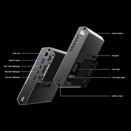 Stacja dokująca eGPU OCuLink TB5 Minisforum DEG2