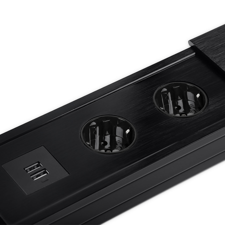 Spacetronik SPS-S24B V2 slider tabletop socket