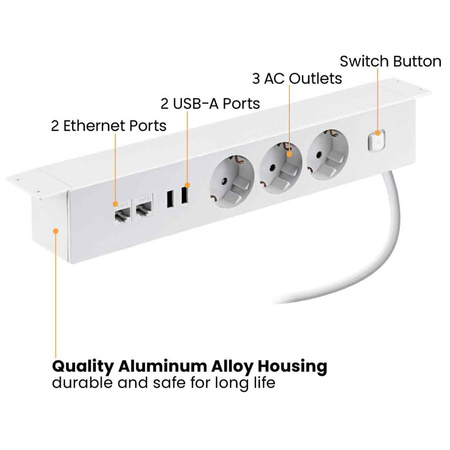 Spacetronik SPS-U38B_V2 under-counter socket