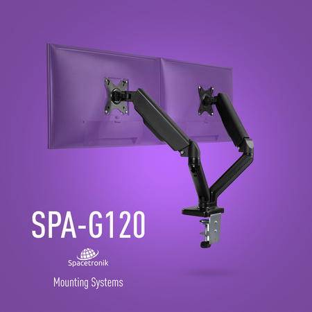 Gashalter für zwei Spacetronik SPA-G120 Monitore
