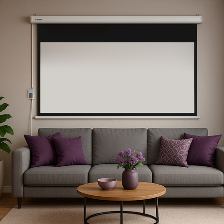 Elektryczny Ekran Projekcyjny PEV Ścienny 120"