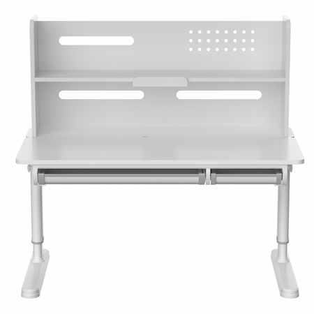 Biurko dziecięce regulowane SPEX111WW 120×65 cm pochylany blat półka szuflada