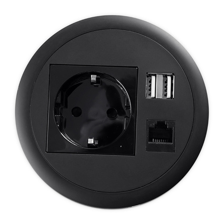 Spacetronik SPS-R1D3W V2 kruhová stolová zásuvka