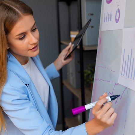 Oboustranná magnetická tabule SPB212 60x90