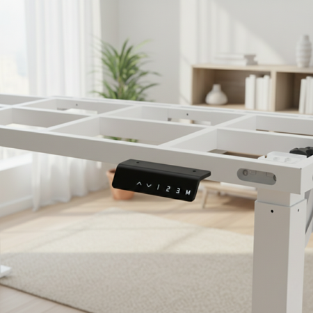 Stelaż biurka elektrycznego SPE426W 4 nogi 71–118 cm biały