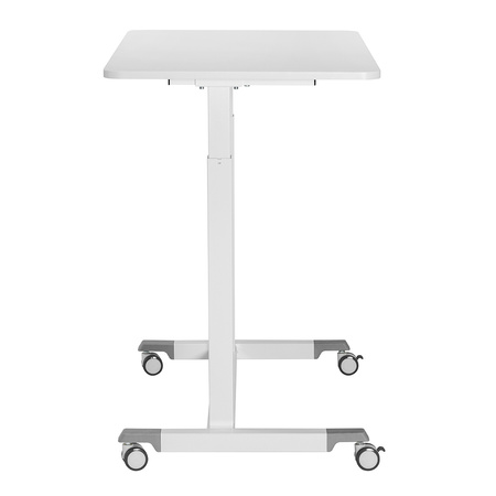 Adjustable table on wheels Buddy 04 white