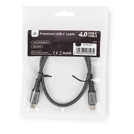 Spacetronik SPC010 1m USB-C 4.0 40Gbit/s cable