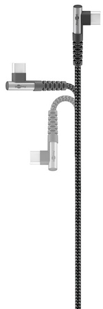 Kabel USB-C - USB-A 2.0 Goobay Angular TEXTIL 1m