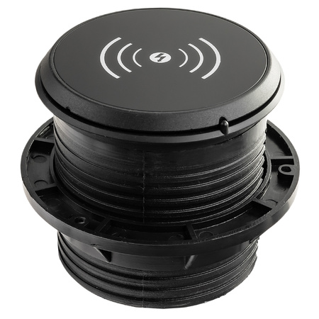 Spacetronik SPS-R1D3W V2 round tabletop socket