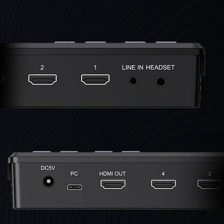 Mikser wideo audio 4xHDMI 1080p60 EZCAP328