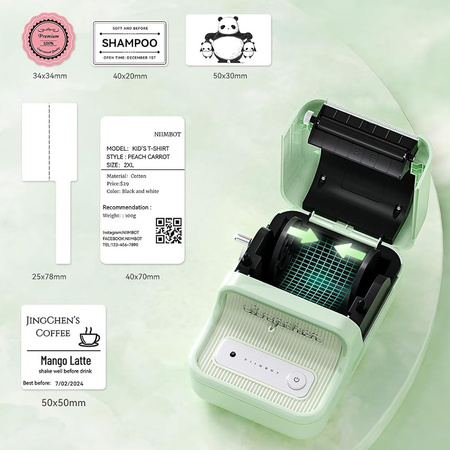 Niimbot D110 blue label printer