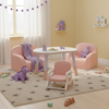 Zestaw mebli dziecięcych Spacetronik – stolik, sofa i foteliki różowy 
