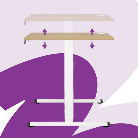 Elektryczne biurko Moris SPE-O111BR 100×60 cm