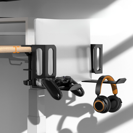 Uchwyt Podbiurkowy 2w1 SPB-026B na Laptopa i Słuchawki - Zorganizuj Swoje Stanowisko Pracy