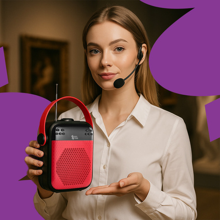 Bezprzewodowy Wzmacniacz Głosu 25W 2in1 SP-VA25R