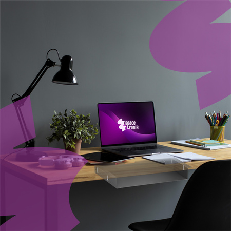 Półka pod biurko Spacetronik SPB140G szara