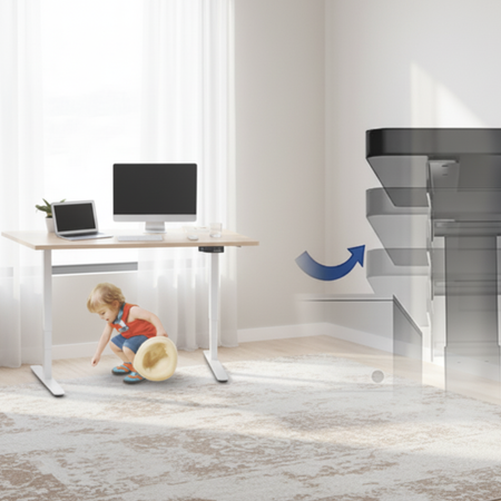 Spacetronik SPE-124B electric desk stand