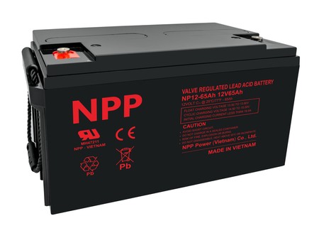 AGM NP 12V 65Ah T14 NPP Batterie