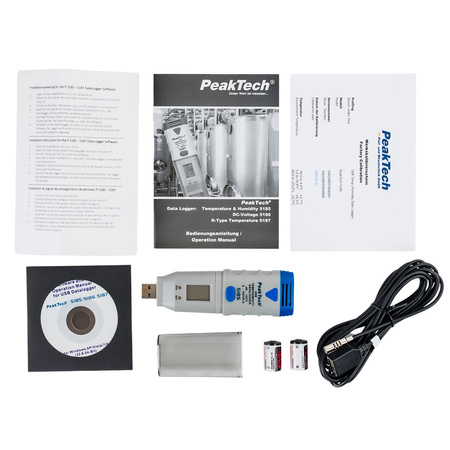 Miernik Wilgotności Temperatury USB PeakTech 5185