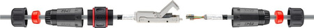 S/FTP CAT6 IP68 Netzwerkkabelstecker Goobay