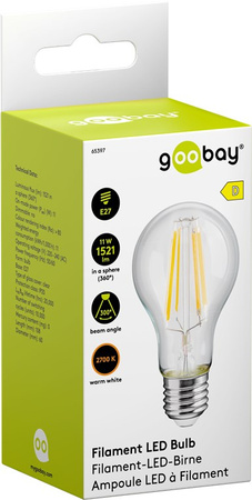 FILAMENT 11W E27 2700K LED Bulb Goobay D