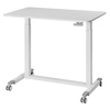 Adjustable table on wheels Buddy 04 white