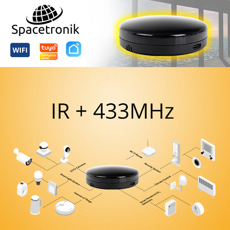 Remote control WiFI 2in1 IR + 433 Mhz Spacetronik SL-IR31-2