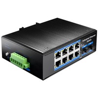 LAN SWITCH 8xRJ45 2xSPF IG1008S2 1Gbps průmyslový