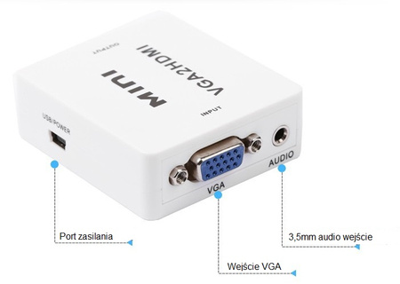 Převodník VGA + audio na HDMI SPVA-H01
