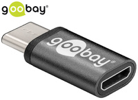 USB-C to microUSB 2.0 adapter Goobay BLACK